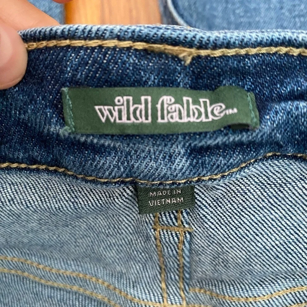 Wild Fable Jeans Womens Size 12 Highest Rise Straight Leg Button Fly